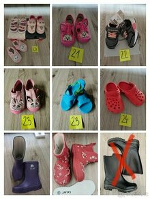 Dívčí obuv různé velikosti - 1