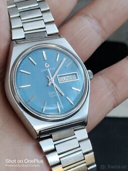 HODINKY CERTINA DS-4 QUARTZ MODRÝ CIFERNÍK CCA 1970