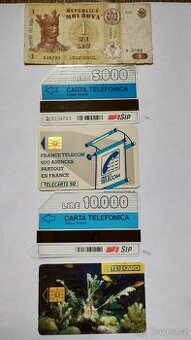 Telefonní karty atd.
