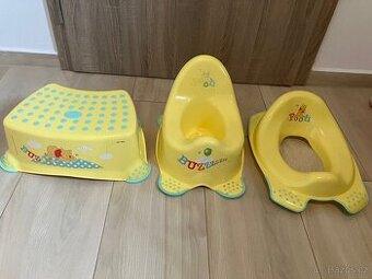 Dětský nočník + wc sedátko + stolička - 1
