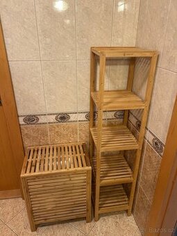 Koupelnový dřevěný set