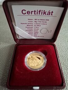 Prodám zlatou medaili