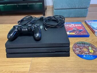 Prodám PS4 1TB, 1 ovladač, plus 4 hry