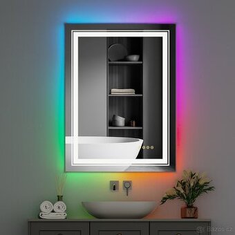 LED zrcadlo - RGB, stmívatelné, odmlžování - 1