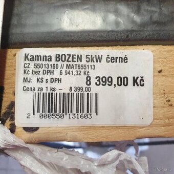 Prodám kamna
