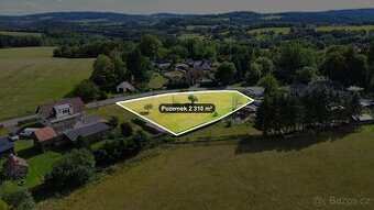 Stavební pozemek 2 310 m2, Halže - Horní Výšina