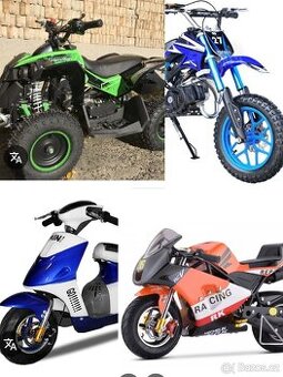 Koupím MINIBIKE, MINICROSS,MINISCOOTER,BLATA,POLINI