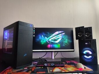HERNÍ PC I5 9600K GTX 1660 6GB +27 MONITOR DELL