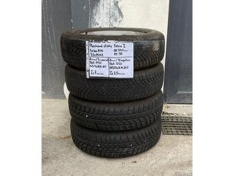 Plechové disky 5x100 R14 5Jx14H2 ET 35 se zimními pneu 165/7