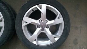 alukola orig Audi 17"+letní gumy Bridg.+Pirelli
