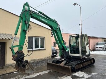 Pásový bagr Kubota KX080-3&,r.v.2013,naklápěcí svahová lžíce