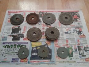 Brusné kotouče, různé, 9 ks