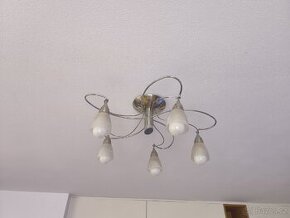 Lustr nerezový pětiramenný