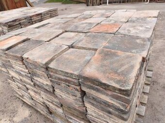 Stará cihlová dlažba, půdovky, půdovka, 53,9 m2