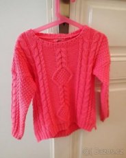 Next sveter ružový vel 116