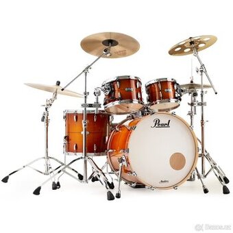 Pearl MCT924XEPC840 Masters Maple Almond Red Stripe 4-Piece - 1