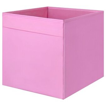 IKEA KRABICE DRONA RŮŽOVÁ, 33x38x33 cm