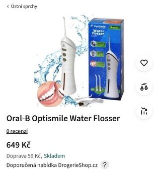 Oral B Optismile zubní sprcha NOVÁ nerozbalená