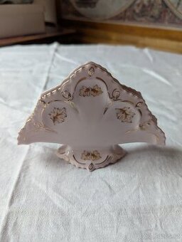 Držák na ubrousky orig.růžový porcelán CHODOV