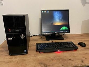 SET kancelářský stolní PC vč. obrazovky, klávesnice a myši