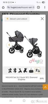 Kočárek 2v1,Muuvo sporťák a hluboký