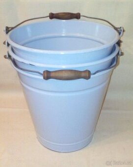 vědro 10L (kbelík), smaltované modré