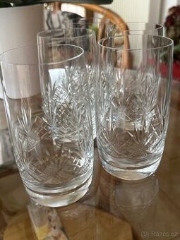 Sada křišťálových sklenic s brusem, objem  0,35 dcl