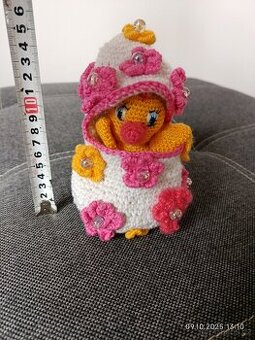 háčkovaná hračka-Vánoční vajíčko.nová