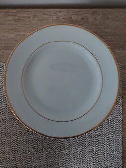 Sada pozlacených dezertních talířů