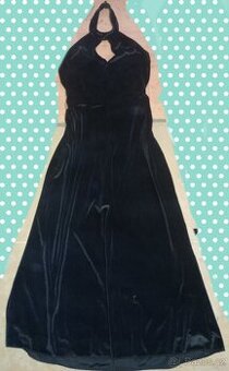 Semišové dlouhé šaty