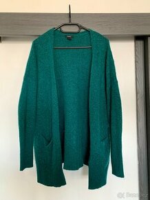Dámský zelený svetrový cardigan