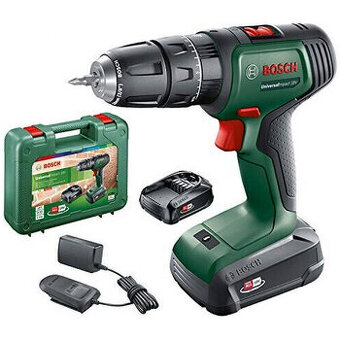 BOSCH Aku dvourychlostní kombinovaná vrtačka s příklepem