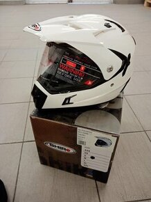 přilba/helma SHIRO ENDURO MX-311 - S bílá