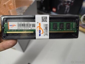 Paměti RAM do PC DDR3 8GB 1600Mhz SLIM / úzké nové zelené