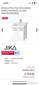 Umyvadlová skříňka Jika Lyra plus VIVA