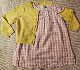 Vel. 98cm, 2-3 roky, šaty Benetton, svetr Next