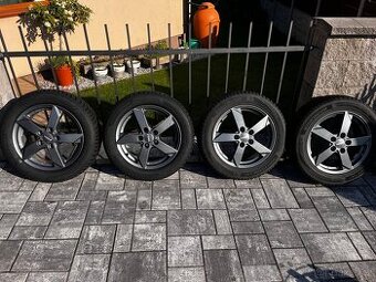 Alu disky šedé Rial Kodiak R16 s Pneu Hankook 205/55 91H