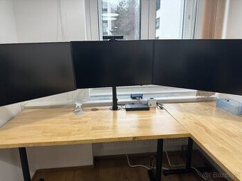 Set 3x monitor QHD 27"Philips monitor, držák AlzaErgo Arm T