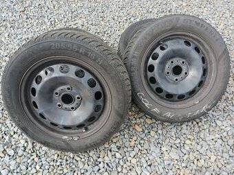 Plechova kola,sada,5x112,ET48,SEMPERIT,205/55 R16,ZIMNÍ