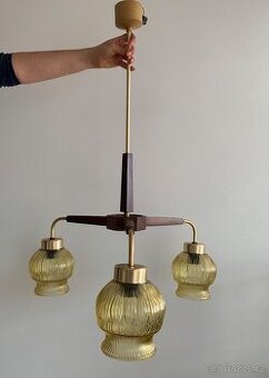 PRODÁM TŘÍRAMENNÝ RETRO LUSTR