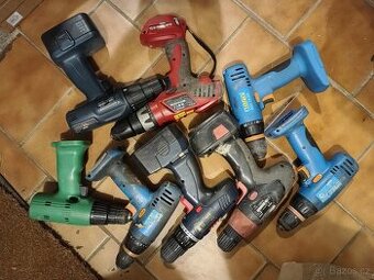 Aku vrtačky 12v a 18v NAREX Makita DeWalt