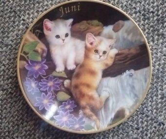 Porcelánový nástěnný talířek