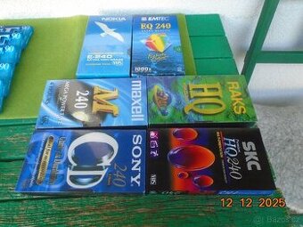 VHS video kazeta nová