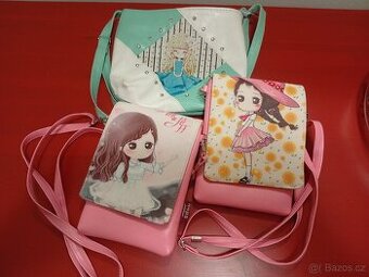 Dětské dívčí kabelky tři kusy