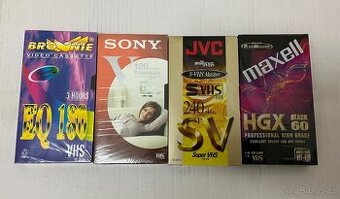 VHS kazety, nerozbalené