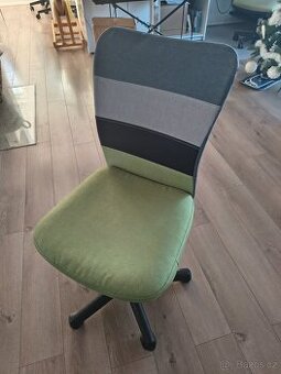 Dětská židle k pracovnímu stolu - zelenošedá