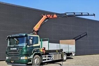 Scania P320 - 4x2 – Valník + HR-Palfinger PK 14002-D