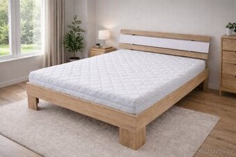 Postel 140x200cm s rošty a novou matrací