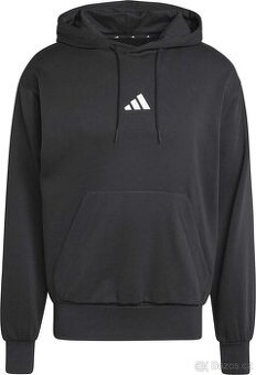 Nová černá mikina s kapucí adidas ESSENTIALS XXL
