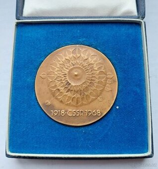 Pamětní  medaile 1918 - 1968 ke vzniku Československa